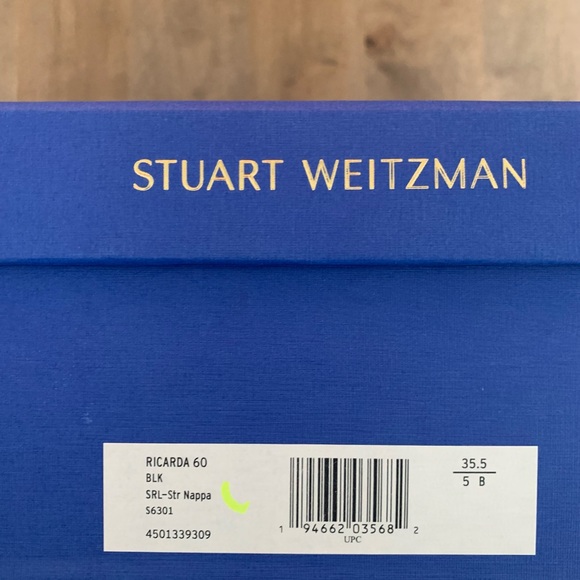 Stuart Weitzman Ricarda 60 knee high boot. Black napa leather. Size 35 EU (5 US) - Picture 4 of 6